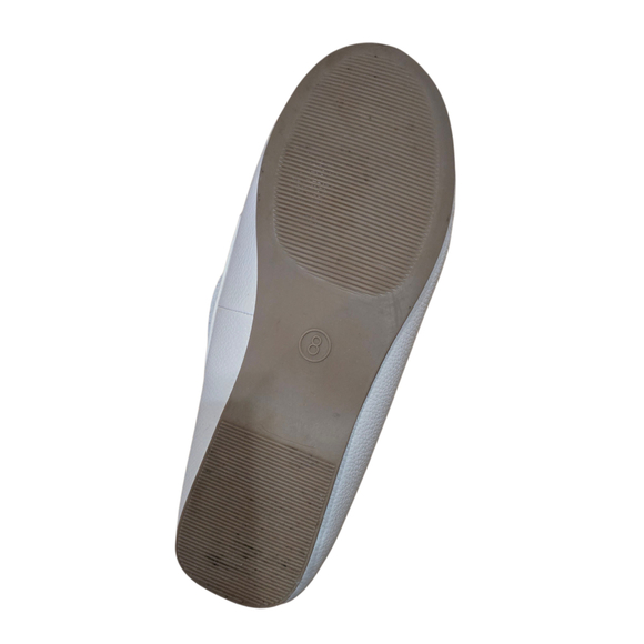 Old Money Quiet Luxury White Textured Loafer Size 8 - Picture 5 of 7